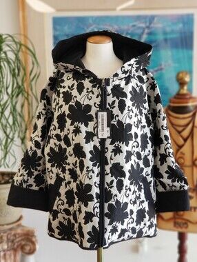Reversible Floral Hooded Jacket